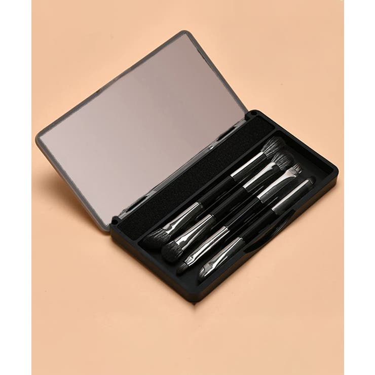 メイクブラシ4本セット ミラー付きケース | Miniministore | 詳細画像4 