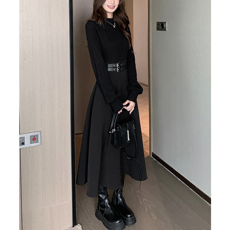 ベルト飾りロングワンピースウエストマーク | Miniministore | 詳細画像15 