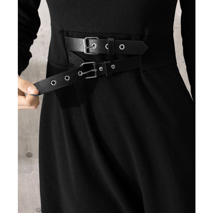 ベルト飾りロングワンピースウエストマーク | Miniministore | 詳細画像18 