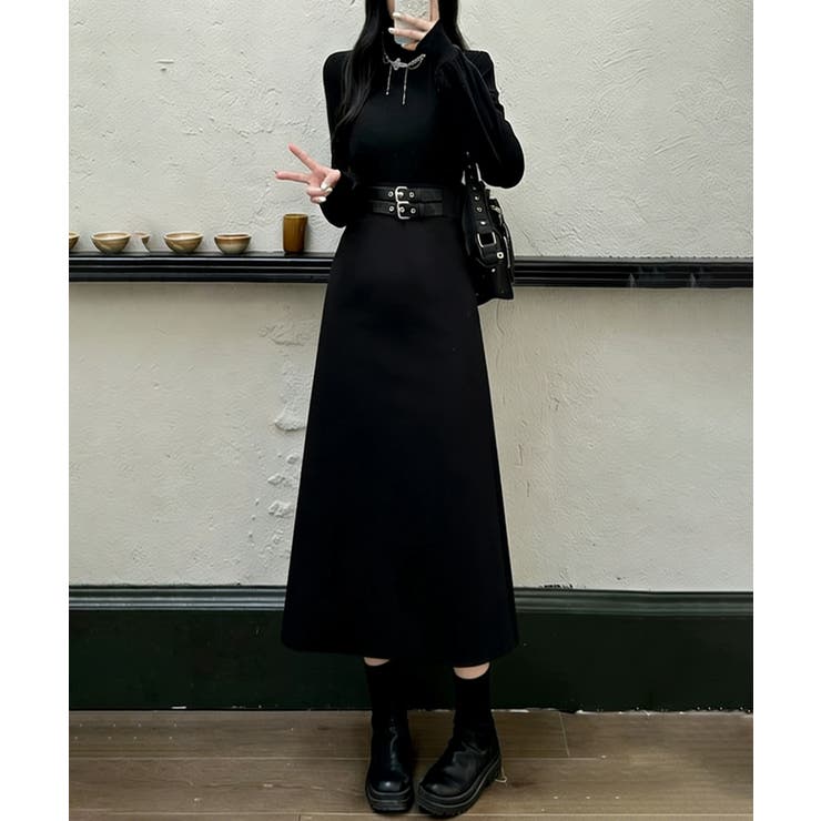 ベルト飾りロングワンピースウエストマーク | Miniministore | 詳細画像2 