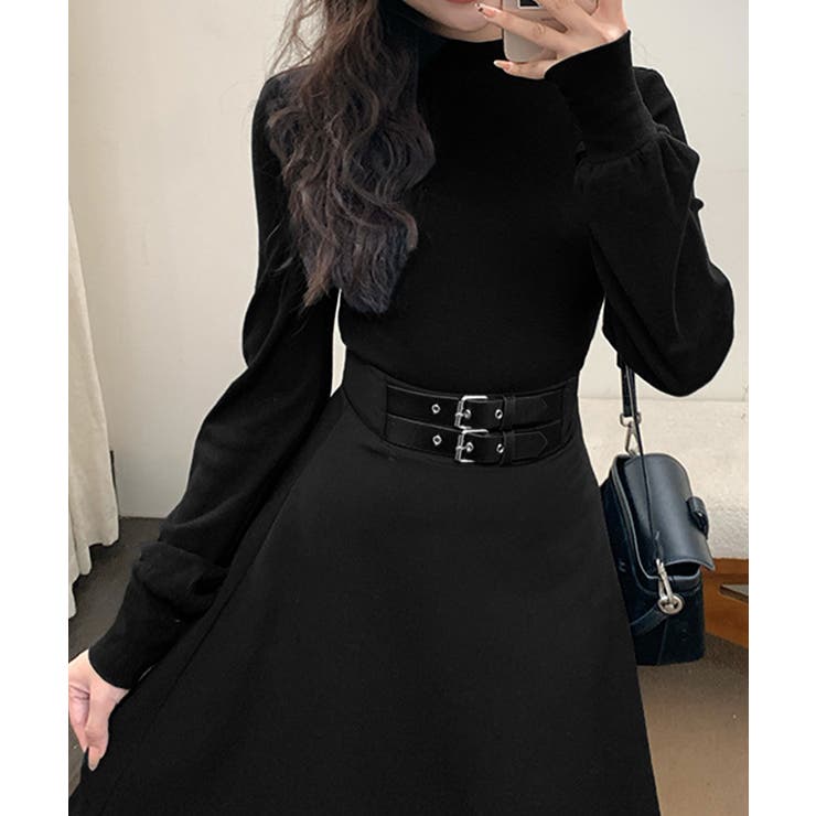 ベルト飾りロングワンピースウエストマーク | Miniministore | 詳細画像7 