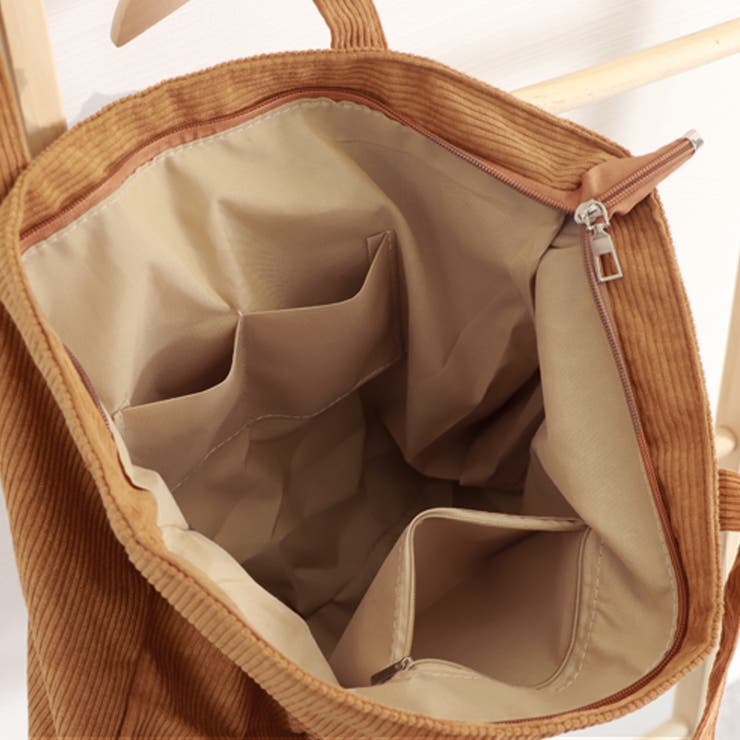 コーデュロイ トートバッグ 大容量カバン | Miniministore | 詳細画像5 