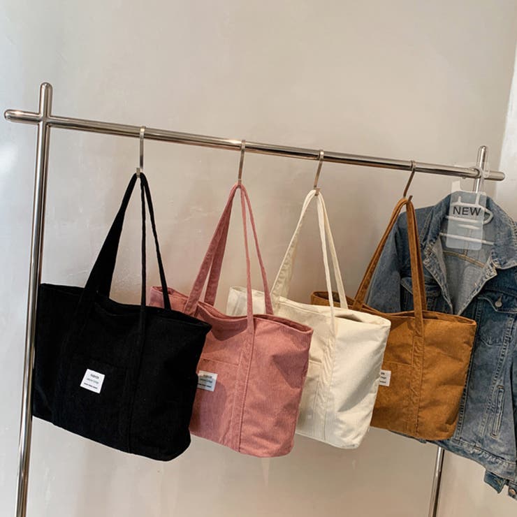 コーデュロイ トートバッグ 大容量カバン | Miniministore | 詳細画像6 