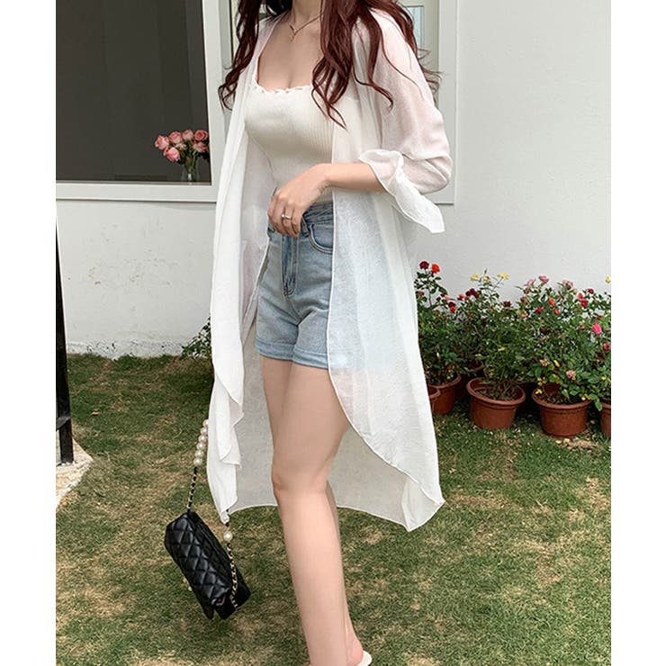 シアーカーディガン ロングカーディガン夏 | Miniministore | 詳細画像5 