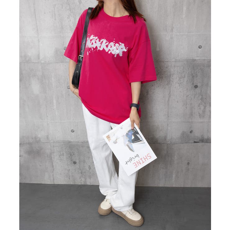 ロングtシャツ ビッグシルエットTシャツ[品番：II000012646