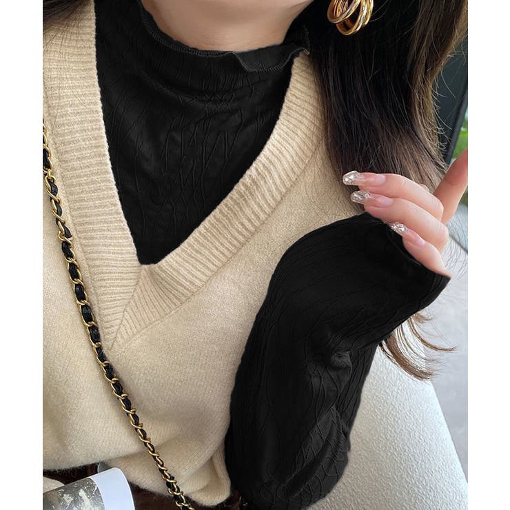 シースルートップス メロウフリルブラウス | Miniministore | 詳細画像6 