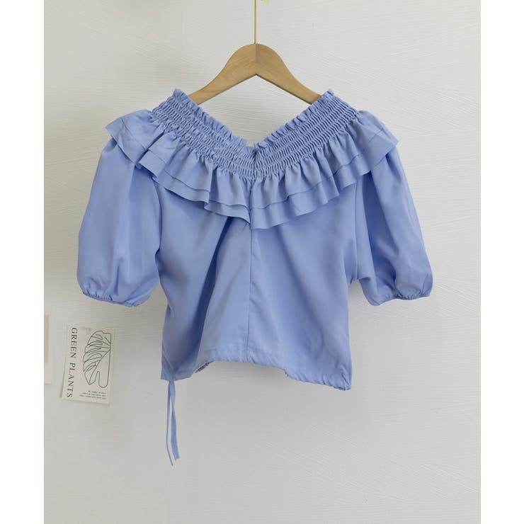 フリルブラウス シャーリングブラウス半袖 | Miniministore | 詳細画像23
