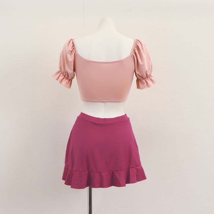 gyda オフショルダー水着　ピンク gyda オフショルダー水着 ピンク - メルカリ