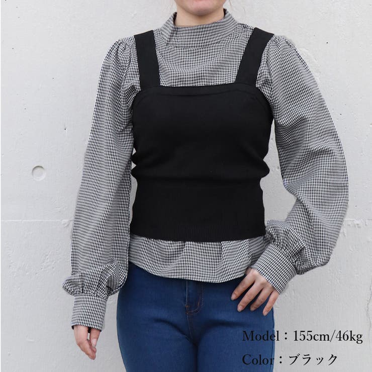 ニットキャミソール ブラウス2点セット レディース | Miniministore | 詳細画像11 