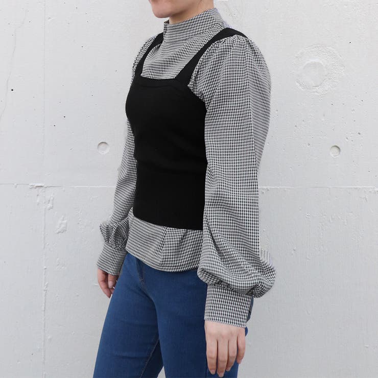 ニットキャミソール ブラウス2点セット レディース | Miniministore | 詳細画像12 