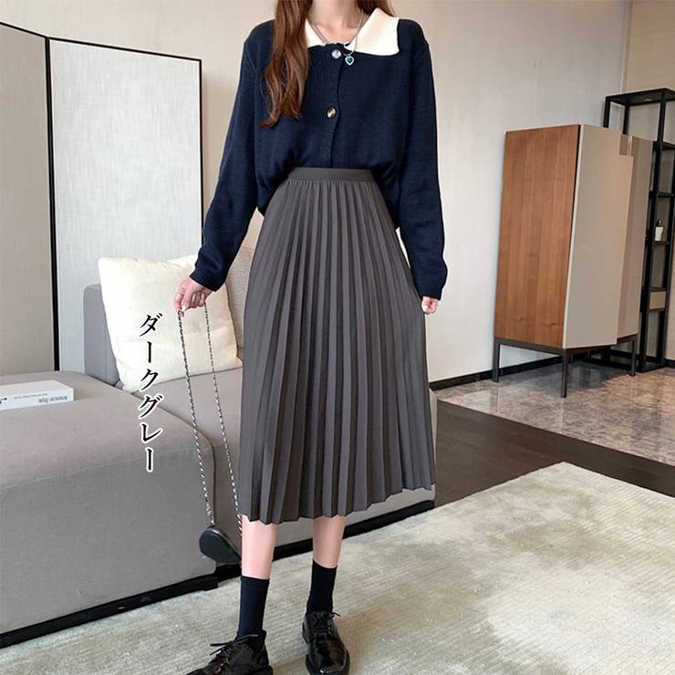 Bab / Bou Jeloud｜ジャガードサイドプリーツスカート | Rakuten