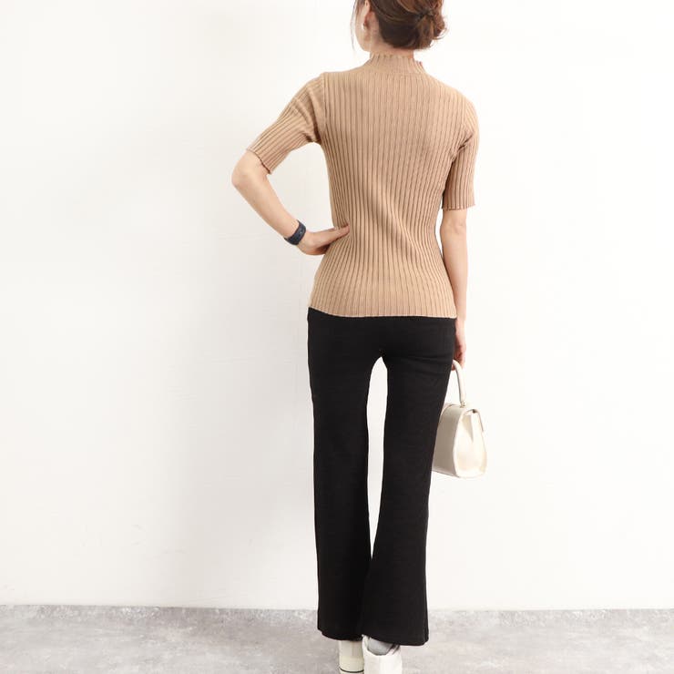 リブニットトップス レディース半袖春秋夏 | Miniministore | 詳細画像18 