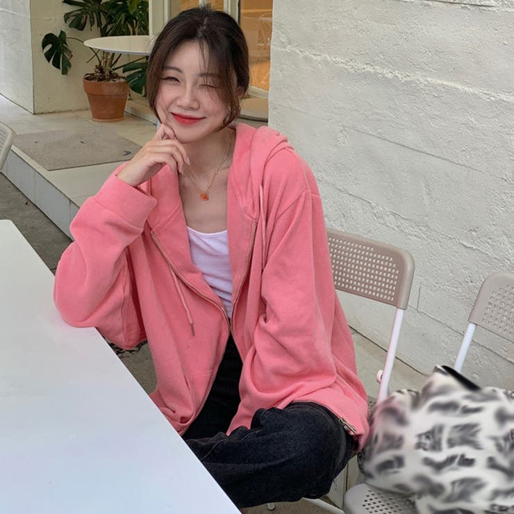 ジップアップパーカーレディーススウェット | Miniministore | 詳細画像16 