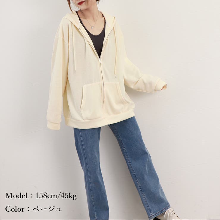 ジップアップパーカーレディーススウェット | Miniministore | 詳細画像22 