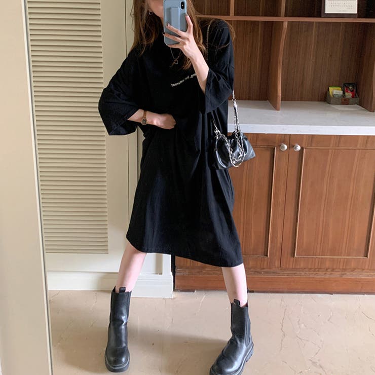 核P-MODEL テキストプリント シャツワンピース PRINTED BELTED SHIRT DRESS プリントベルテッドシャツ