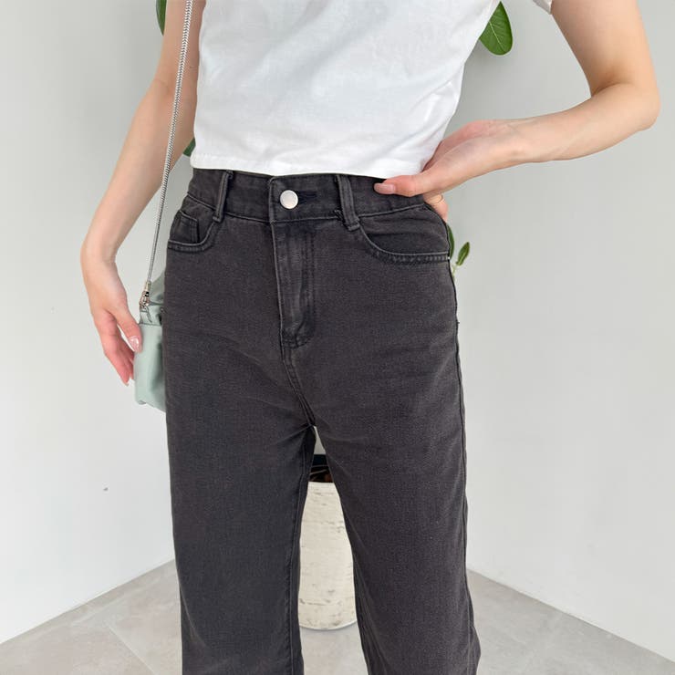 激安正規品 デニムワイドパンツハイウエストレディース[品番：II000008713 パンツ