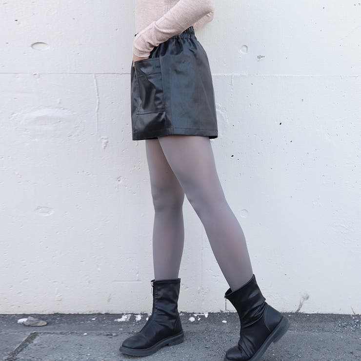the toe レザーショートパンツ レディース