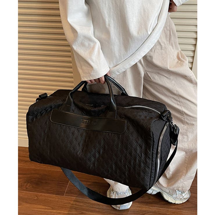 ブラック | キャリーオンボストンバッグ キルティング | Miniministore