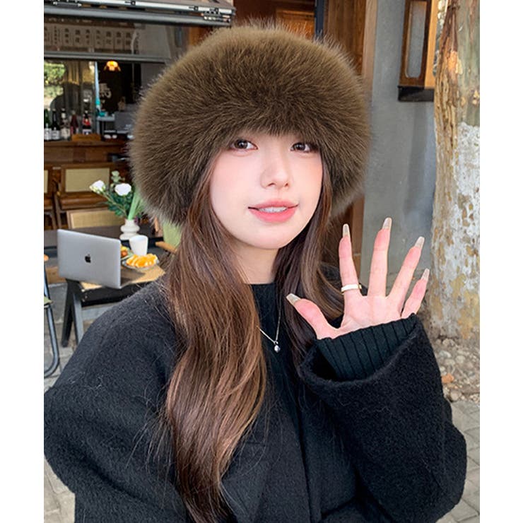 ふわふわファーハット暖かいバケットハット | Miniministore | 詳細画像10 