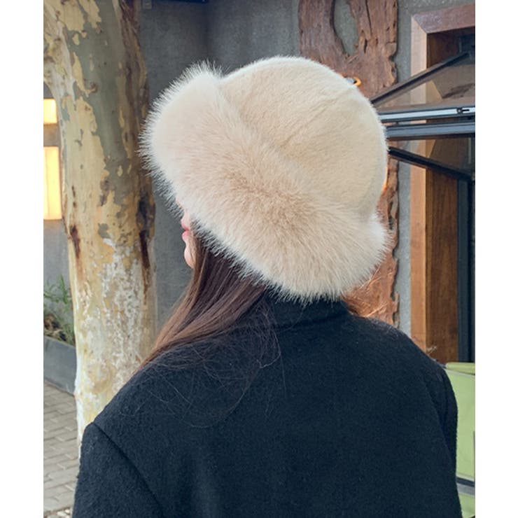 ふわふわファーハット暖かいバケットハット | Miniministore | 詳細画像9 