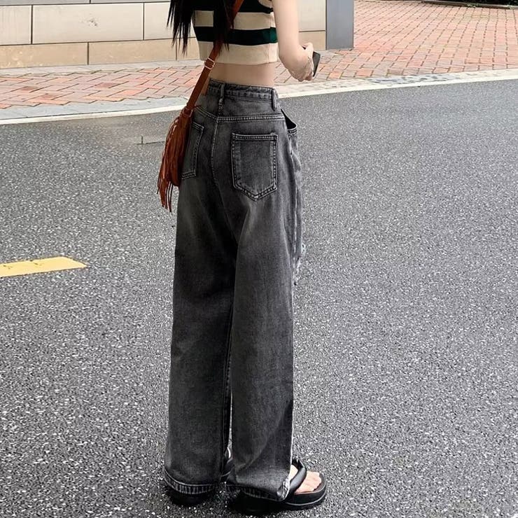 ダメージジーンズ レディースデニムパンツ[品番：II000010782