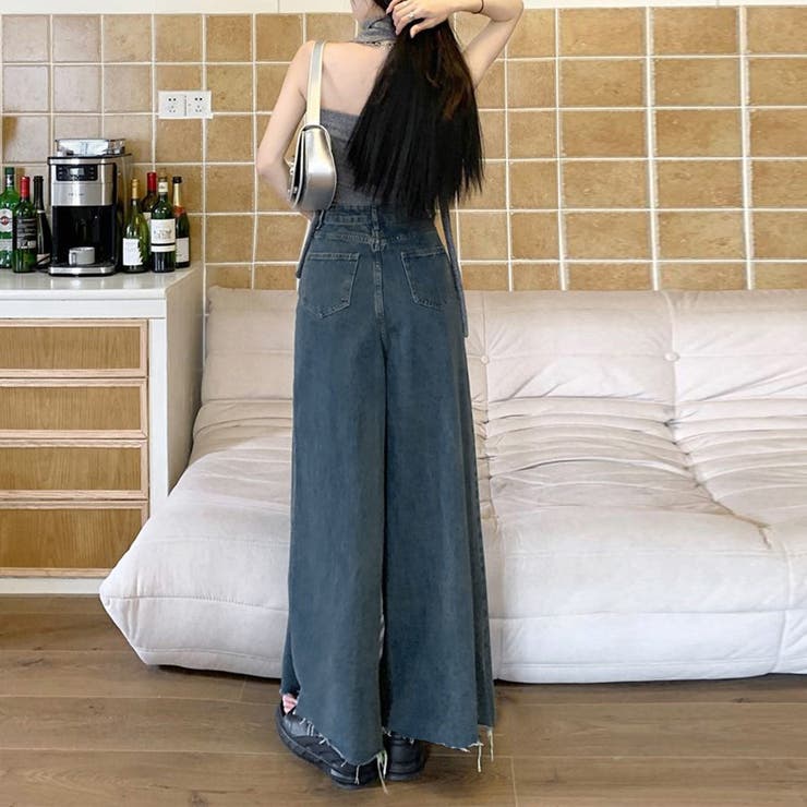 ワイドデニム レディースフレアパンツ韓国 | Miniministore | 詳細画像7 