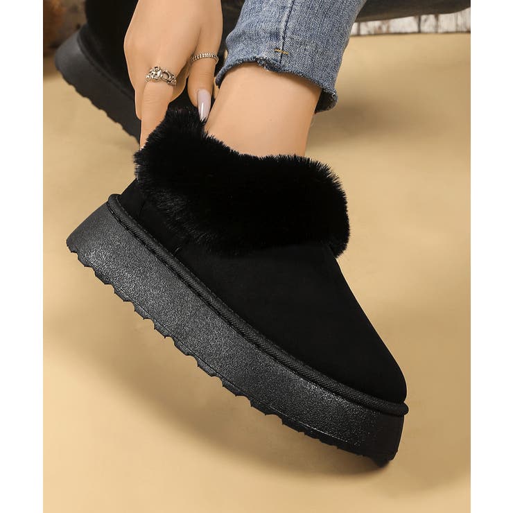 アンクルムートンブーツ厚底ファーシューズ | Miniministore | 詳細画像11 