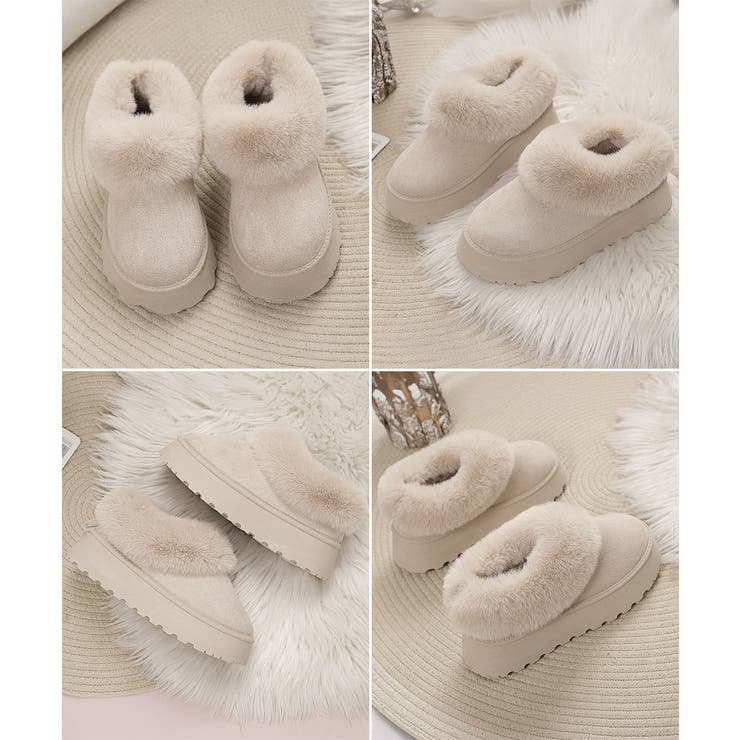 アンクルムートンブーツ厚底ファーシューズ | Miniministore | 詳細画像23 