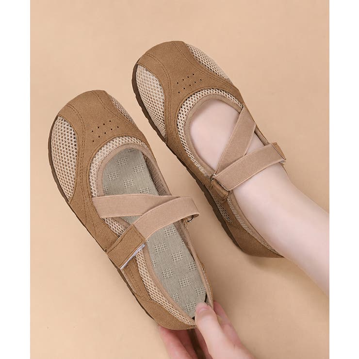 メッシュスニーカークロスストラップ軽量靴 | Miniministore | 詳細画像9 