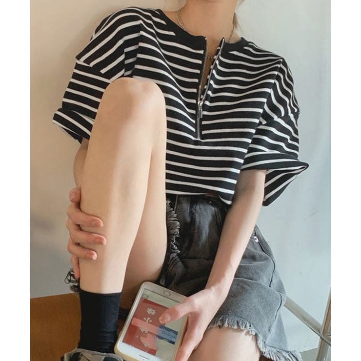 ボーダー柄tシャツ レディース 半袖夏服 | Miniministore | 詳細画像4 