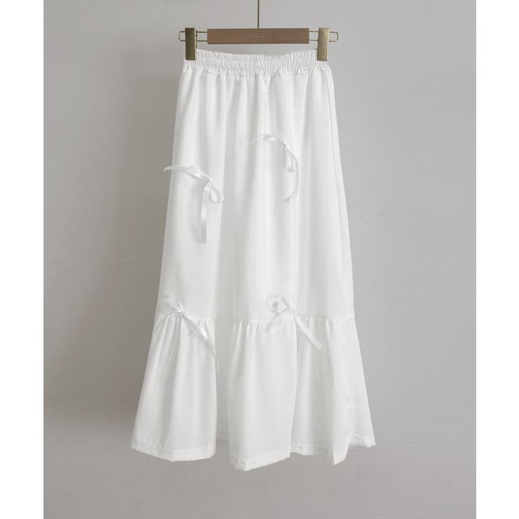 リボンティアードスカート ロングスカート | Miniministore | 詳細画像16 