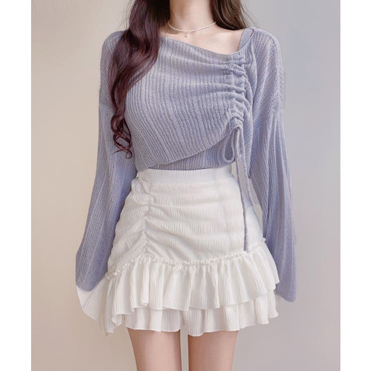 ドローストリング ニットアンサンブル春夏 | Miniministore | 詳細画像2 