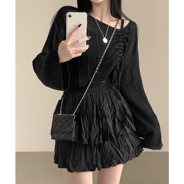 ドローストリング ニットアンサンブル春夏 | Miniministore | 詳細画像7 