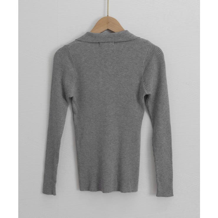 ポロニットトップス秋新作リブニット韓国風 | Miniministore | 詳細画像22 