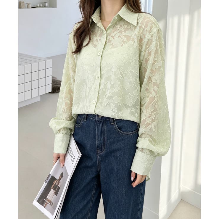 レースブラウス レディースシアーシャツ夏 | Miniministore | 詳細画像23 