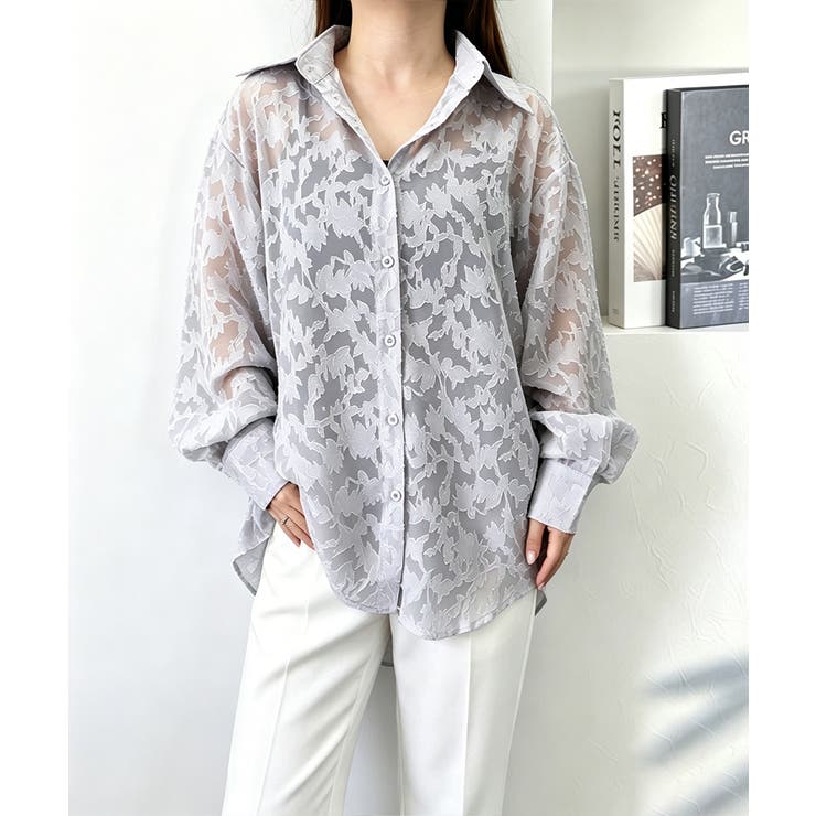 レースブラウス レディースシアーシャツ夏 | Miniministore | 詳細画像7 