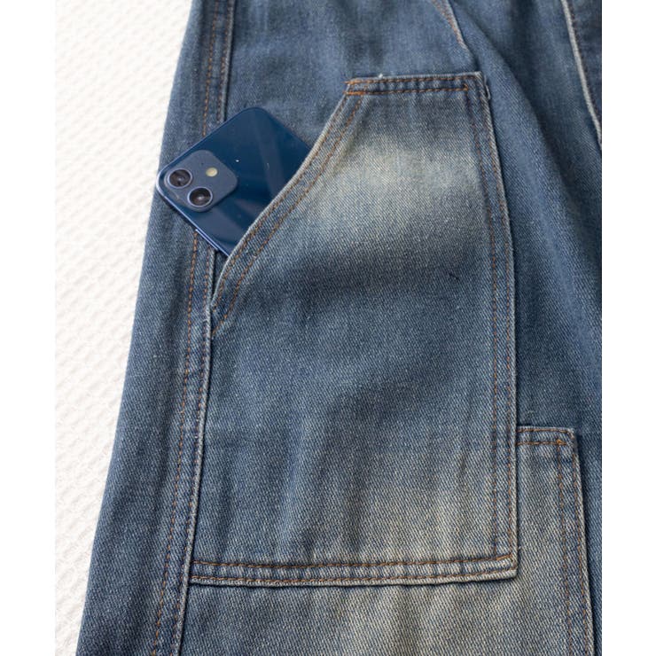 デニムカーゴパンツ 韓国風ワイドジーンズ | Miniministore | 詳細画像30 