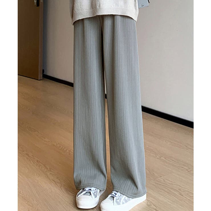 裏起毛ストレートパンツ暖かい レディース | Miniministore | 詳細画像7 