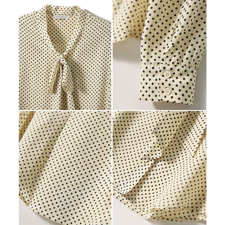 ドット柄 ボウタイブラウスリボンタイ春夏 | Miniministore | 詳細画像20 