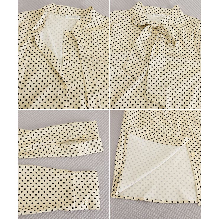 ドット柄 ボウタイブラウスリボンタイ春夏 | Miniministore | 詳細画像29 