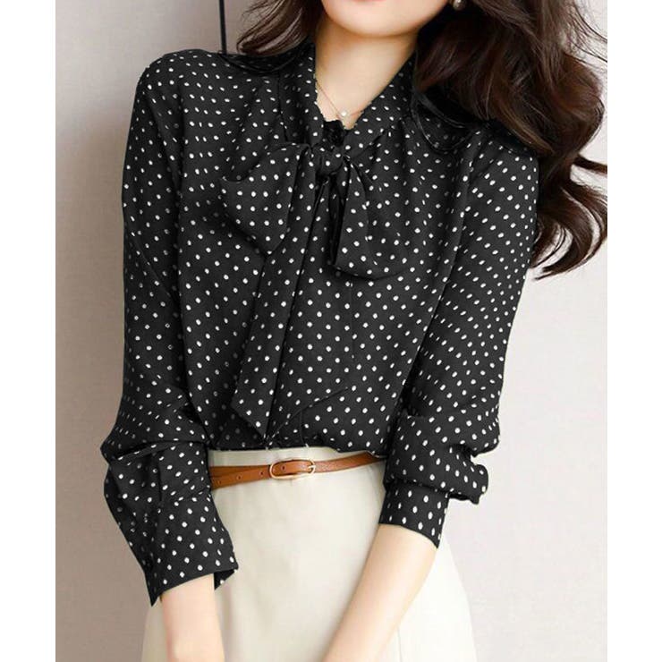 ドット柄 ボウタイブラウスリボンタイ春夏 | Miniministore | 詳細画像6 