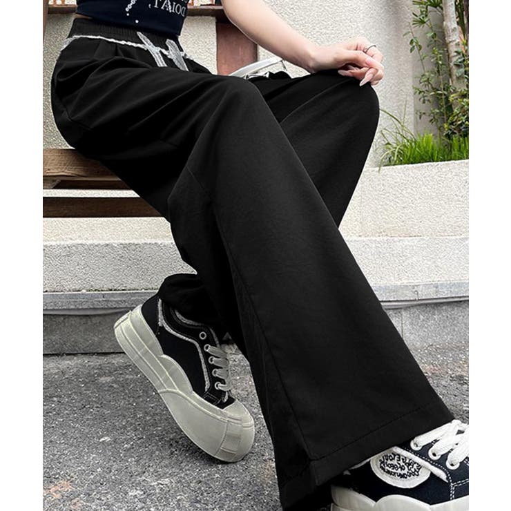 レース付きワイドパンツ イージーパンツ夏 | Miniministore | 詳細画像6 