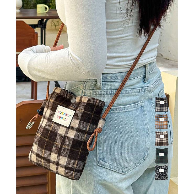 ウールタッチショルダーバッグ ポシェット | Miniministore | 詳細画像1 