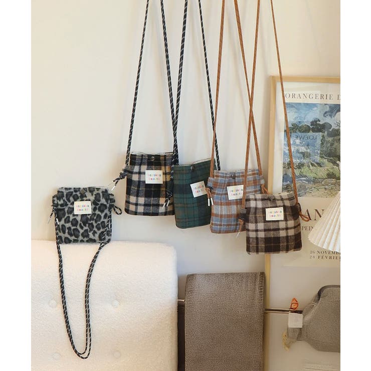 ウールタッチショルダーバッグ ポシェット | Miniministore | 詳細画像14 