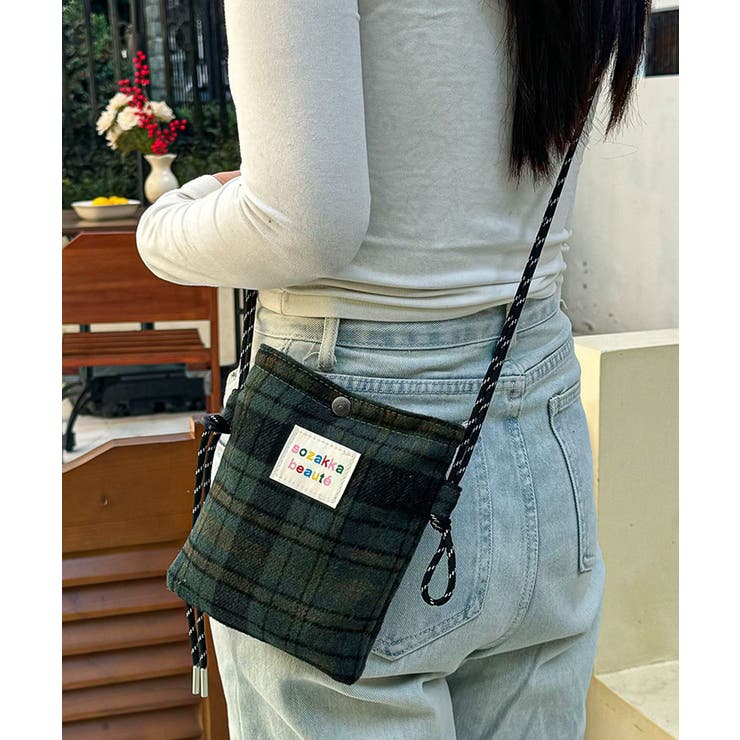 ウールタッチショルダーバッグ ポシェット | Miniministore | 詳細画像9 