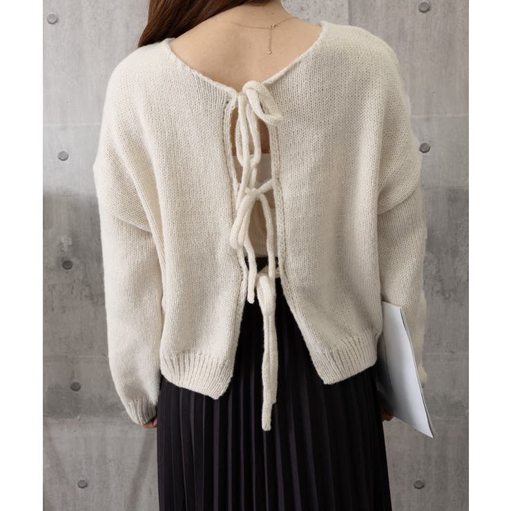 リボンカーディガン前後2WAYニット春秋 | Miniministore | 詳細画像26 