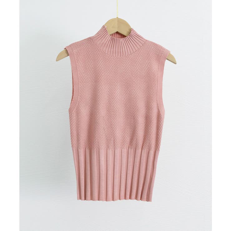 ノースリーブニット トップス ハイネック | Miniministore | 詳細画像15 