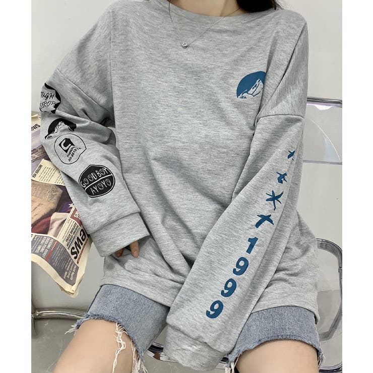 ロゴトレーナー 韓国風 ビッグシルエット | Miniministore | 詳細画像9 