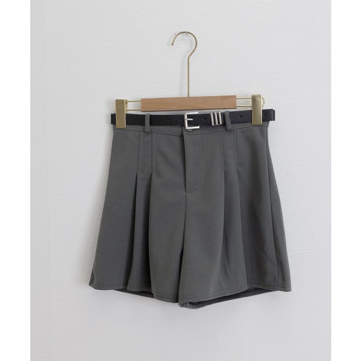 ベルト付プリーツショートパンツレディース | Miniministore | 詳細画像18 