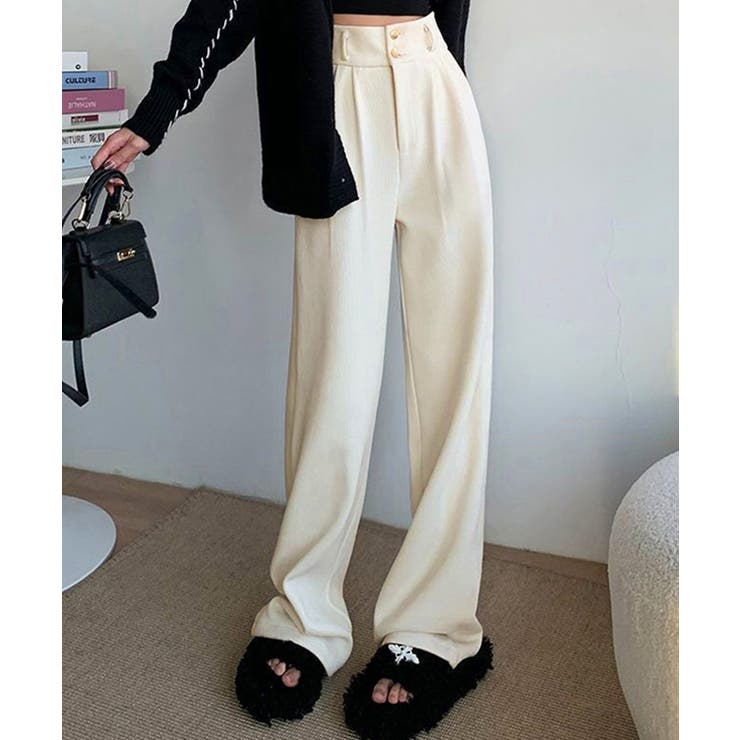 コーデュロイワイドパンツ 裏起毛ノーマル | Miniministore | 詳細画像13 